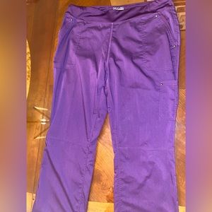 Healing Hands Yoga Purple label scrub pant in XL purple (eggplant)